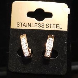 Gold wash Stainless Steel Earrings